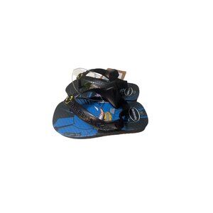 Havaianas Kids Batman & Joker Flip Flops Size 6C Black &‎ Blue